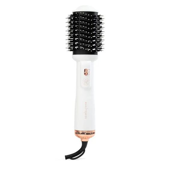 The Hauteness 4inONE Premium Travel Blowout Dryer Brush Pearlescent White NEW - Picture 1 of 6